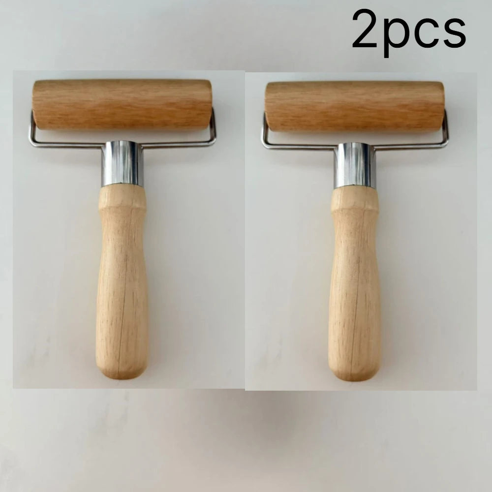 T-Shape Beechwood Rolling Pin – Dough Roller for Baking Wooden Rolling Pin SPOT 2pcs