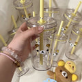 Rilakkuma Bear Straw Cup – Large Kawaii Tumbler with Lid Kawaii Straw Tumbler SPOT straw cup