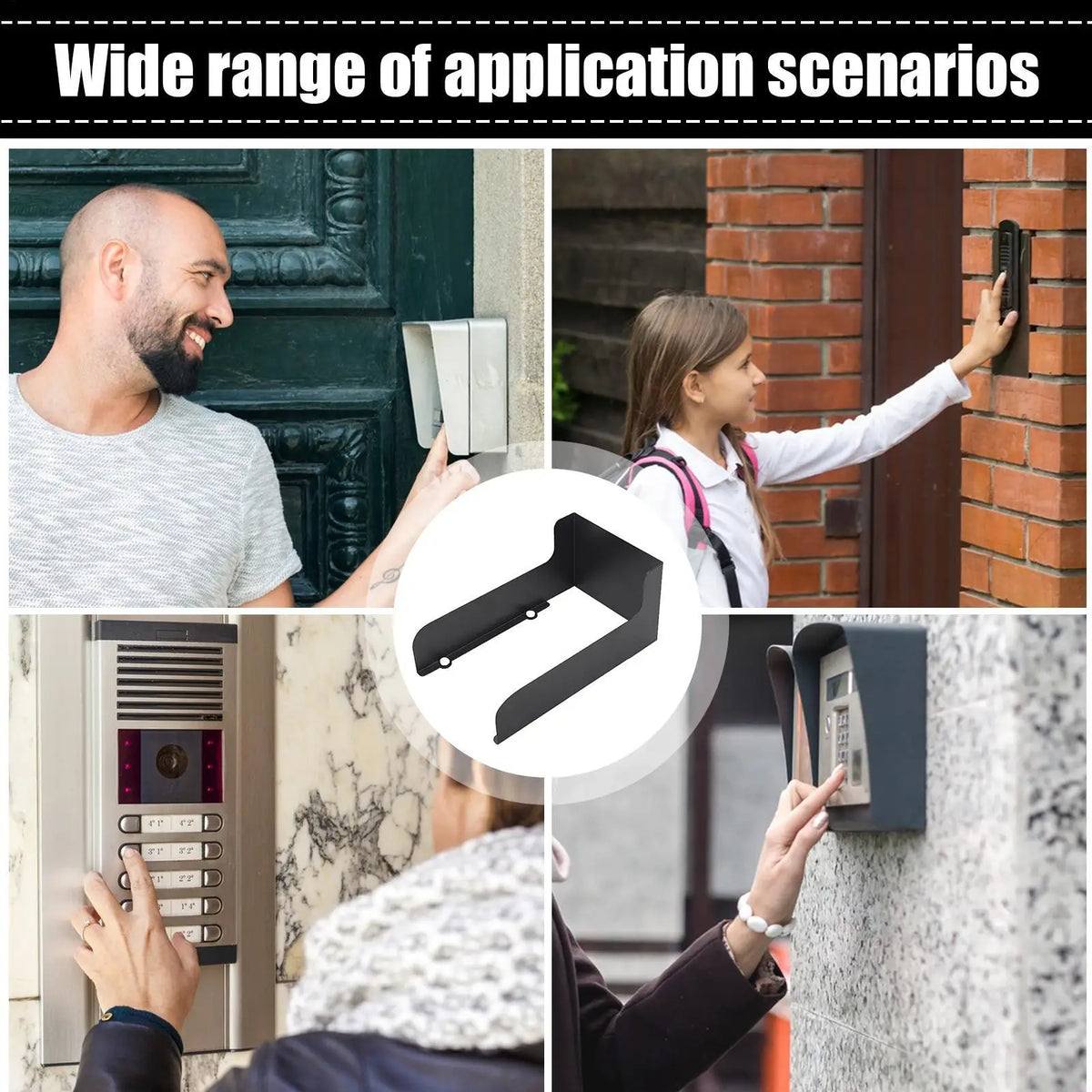 Steel Doorbell Rain Cover – Weather & Anti-Glare Protection Doorbell Cover SPOT
