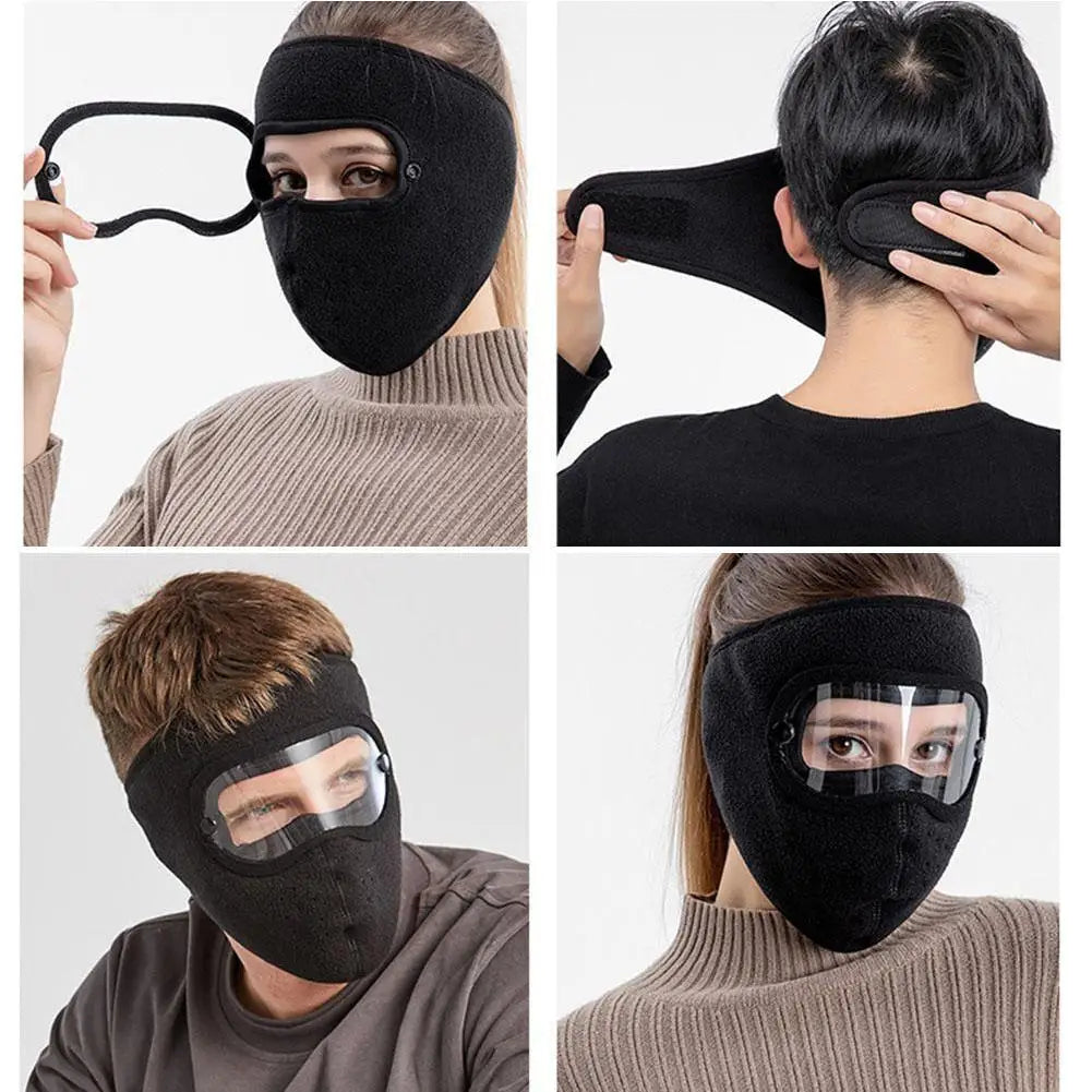 Windproof Full Face Mask with Anti-Fog Goggles | Winter Ski Winter Face Mask SPOT