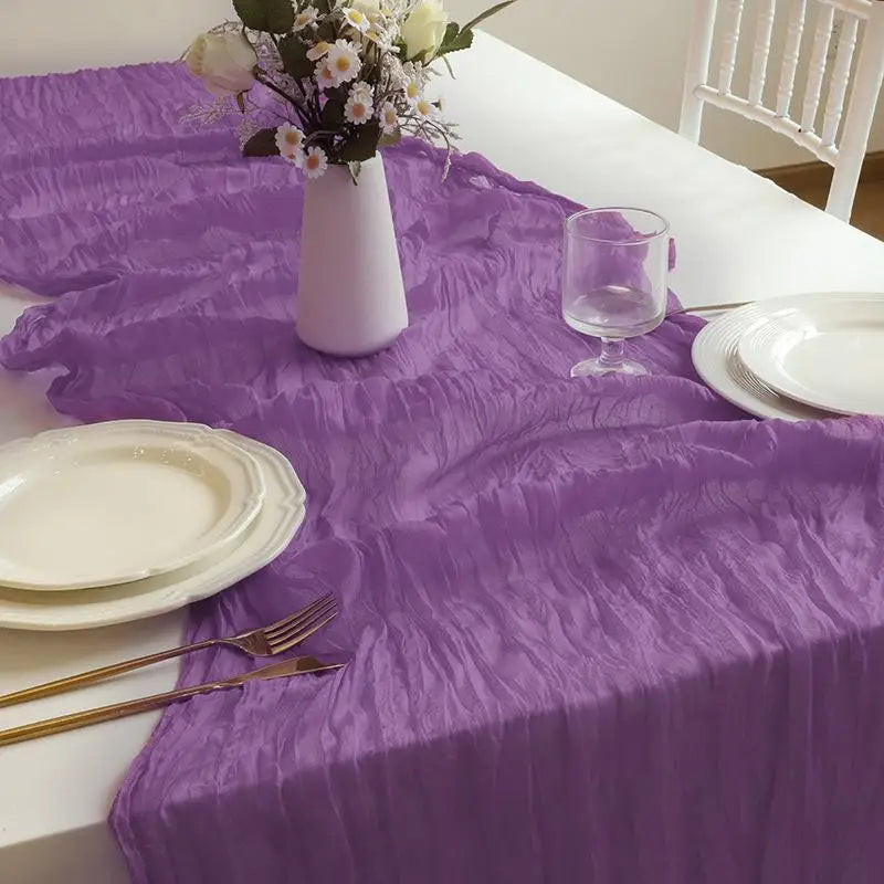 Boho Cheesecloth Table Runner | Wedding & Party Décor 90–400cm Table Runner SPOT N 90X300CM