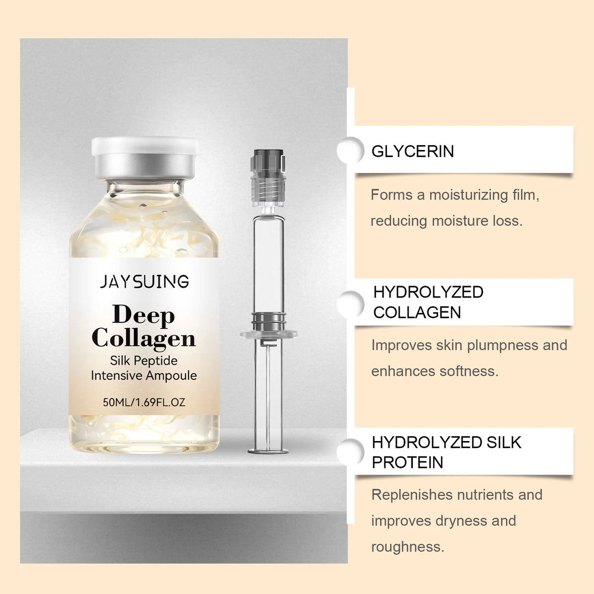 Eelhoe Collagen Silk Peptide Ampoule Serum – Firm & Hydrate Face Serum SPOT