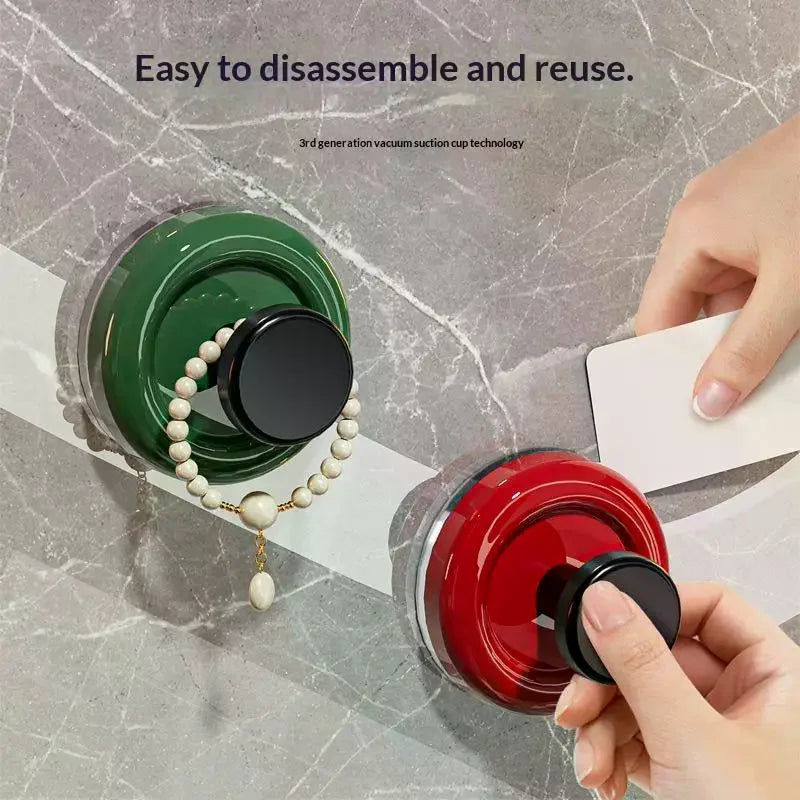 4-Pack No-Drill Suction Cup Wall Hooks – ABS Bathroom Hangers Suction Cup Hooks SPOT