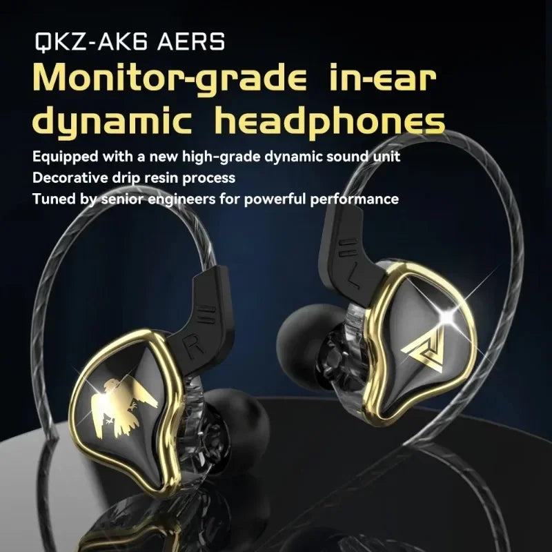 QKZ AK6 Ares Wired In-Ear Earphones – Detachable Cable, HIFI Wired In-Ear Earphones SPOT