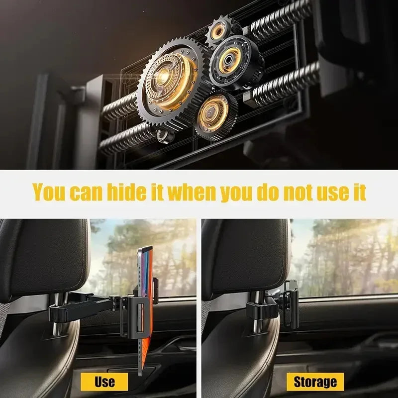 Car Headrest Tablet Mount – 360° iPad Holder for Back Seat Car Tablet Mount SPOT