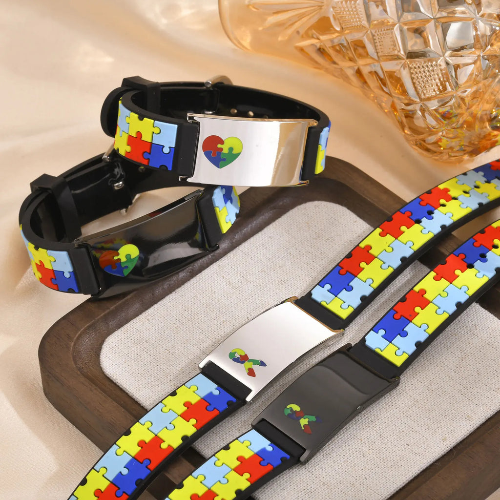Personalized Kids Silicone ID Bracelet – Custom Engraved Wristband Kids ID Bracelet SPOT