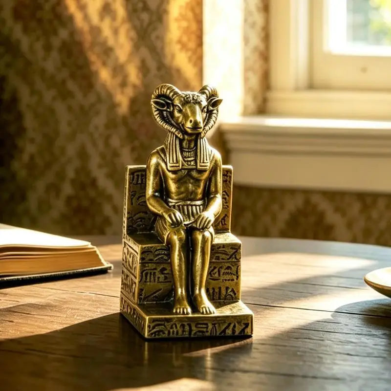 Anubis & Khnum Egyptian Resin Statue Set – Collectible Figurines Resin Collectible Figurine SPOT A1