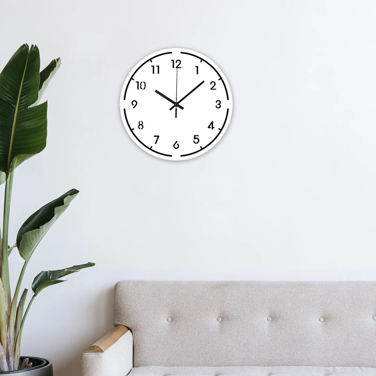 Silent Sweep Acrylic Wall Clock 30cm – Modern Home Decor Wall Clock SPOT