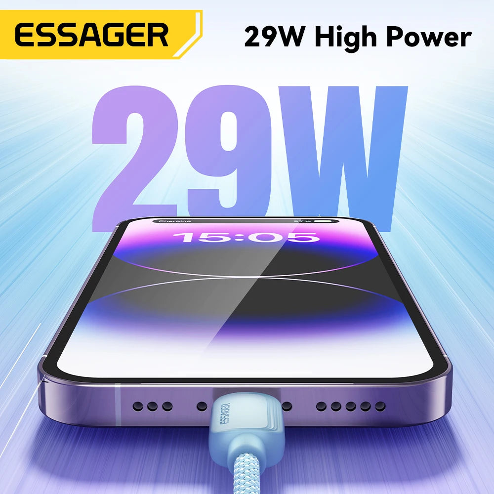 Essager USB-C to Lightning Cable – PD 20W Fast Charging USB Charging Cable SPOT