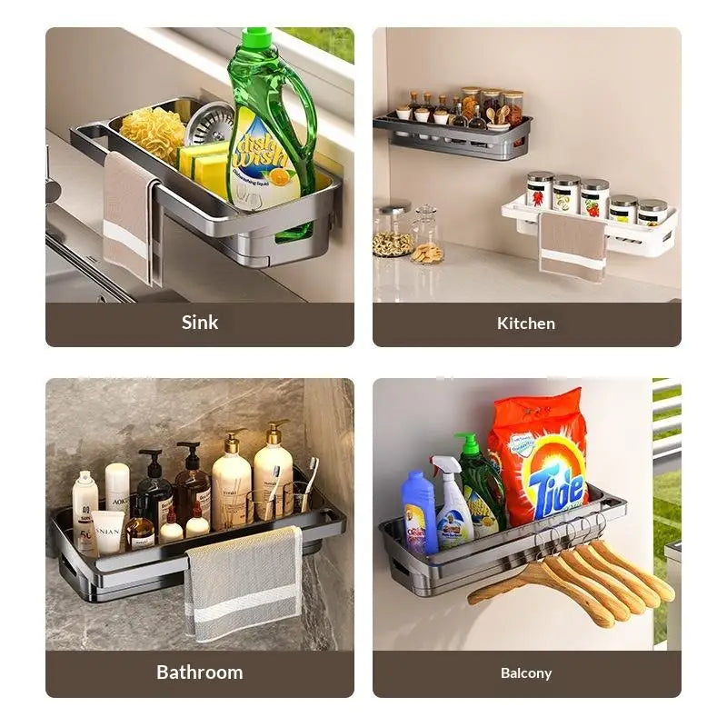 Kitchen Sink Organizer – Self-Draining Sponge & Soap Holder Sink Organizer Rack SPOT