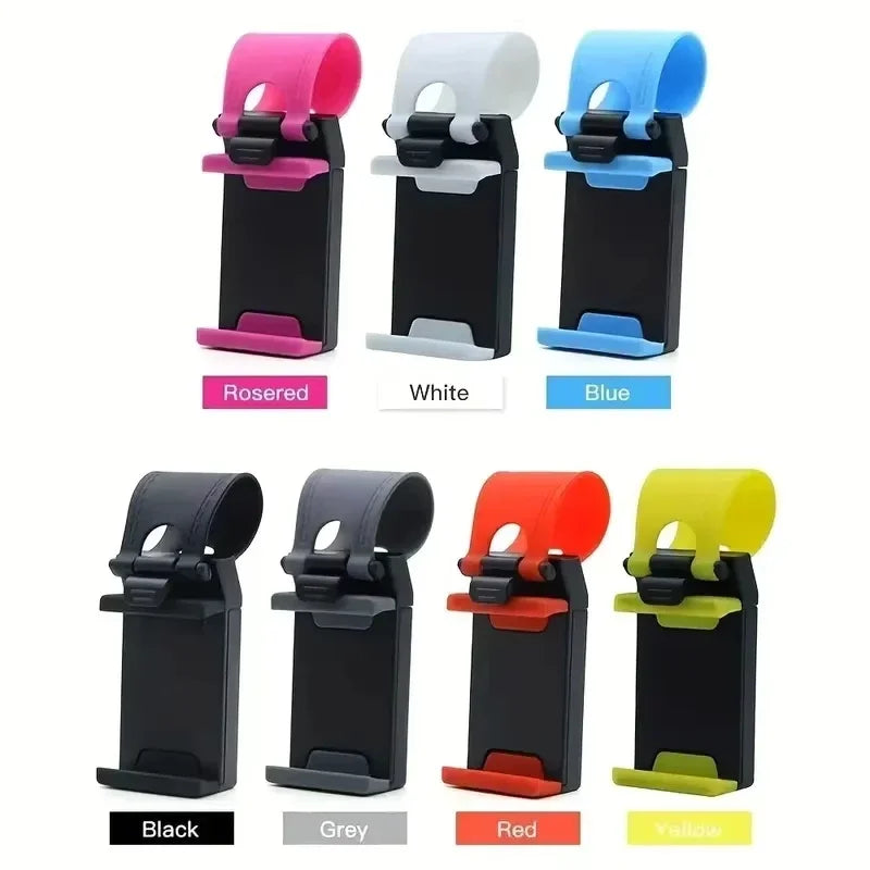 Universal Steering Wheel Phone Holder – Clip Mount Bracket Car Phone Mount SPOT