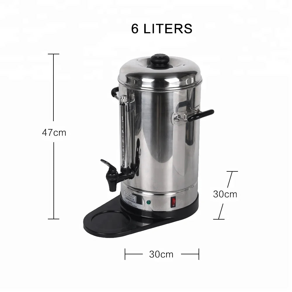 DUTRIEUX 6L Commercial Electric Coffee Percolator – 60 Cup Electric Coffee Percolator SPOT