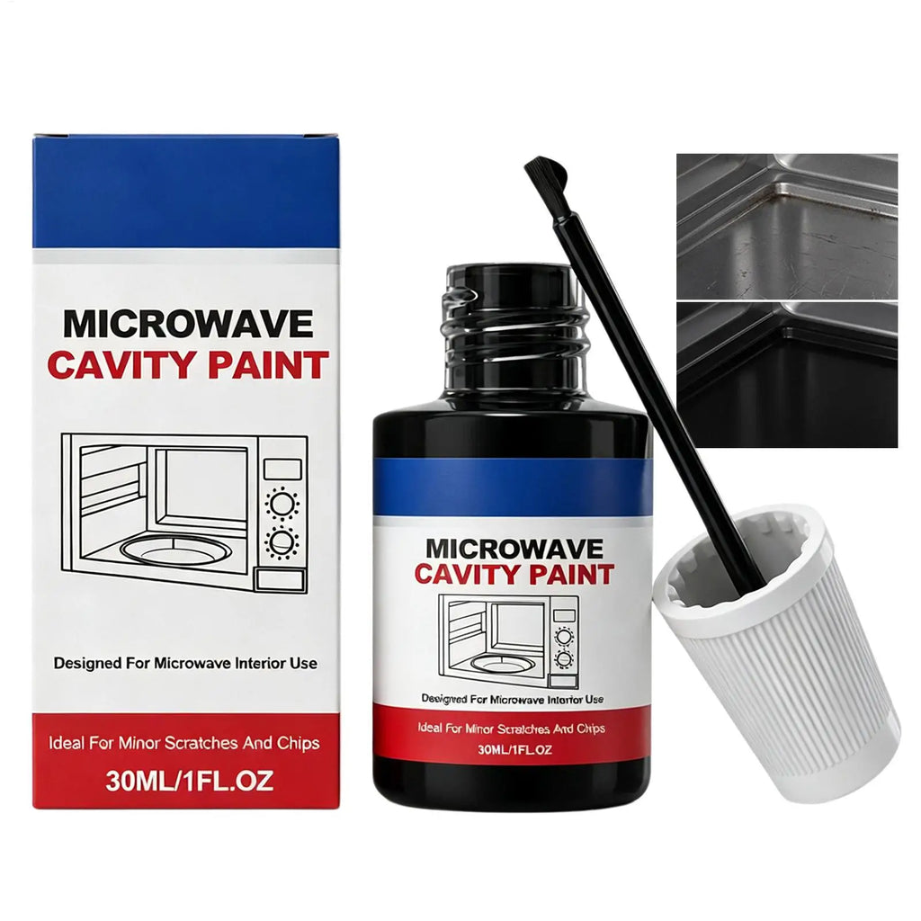 30ml Black Microwave Cavity Repair Paint – Scratch Touch-Up Kit Appliance Repair Paint SPOT