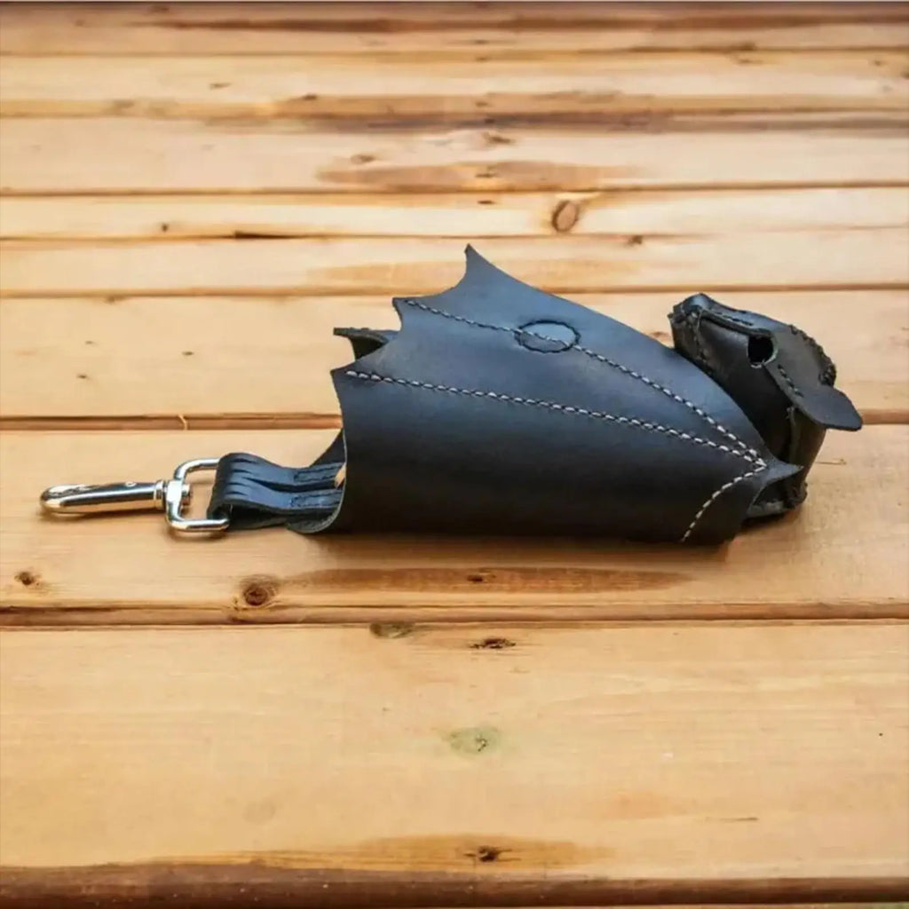 Gothic Bat Coin Purse – PU Leather Keychain Change Wallet Gothic Coin Purse SPOT