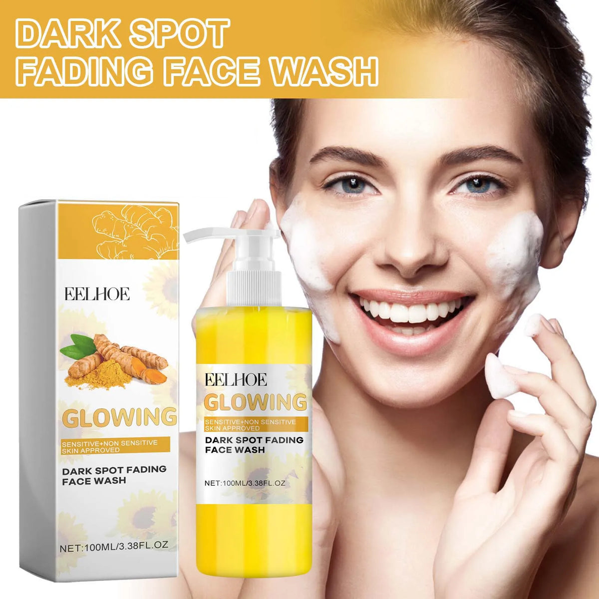 Eelhoe Turmeric Brightening Facial Cleanser & Makeup Remover Facial Cleanser SPOT