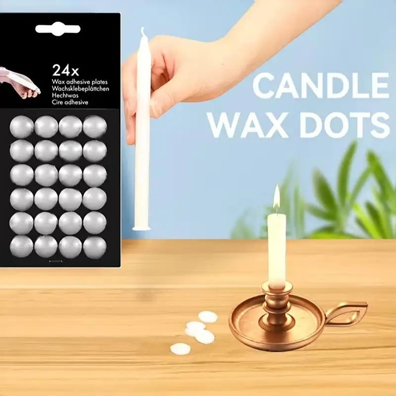 Traceless Wax Adhesive Pads 24-Pack – Damage-Free Wall Mount Adhesive Mounting Pads SPOT