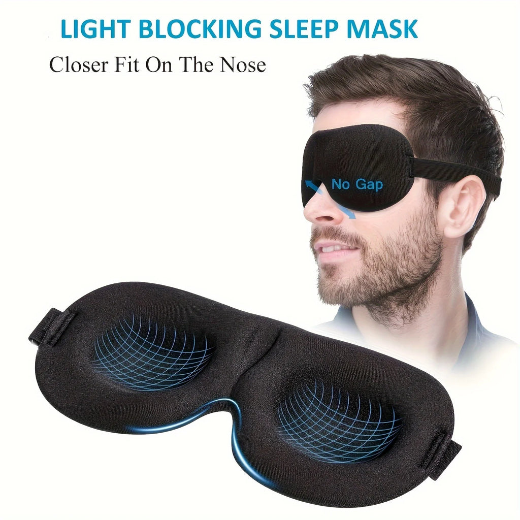 2-Pack 3D Sleep Mask – Light Blocking Eye Mask for All Sleepers Sleep Eye Mask SPOT