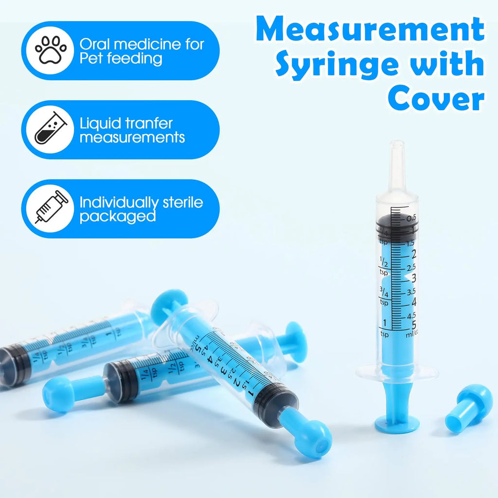 5ml Pet Feeding Syringes Luer Slip Tip – 5 or 10 Pack Pet Feeding Syringe SPOT