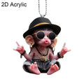 Acrylic Monkey Car Pendant – Rearview Mirror Hanging Ornament Car Hanging Ornament SPOT 1PC