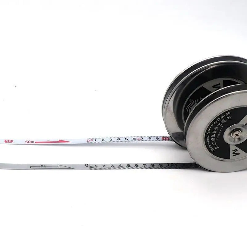 Stainless Steel Long Measuring Tape 20m/30m/50m – Round Reel Long Measuring Tape SPOT A3