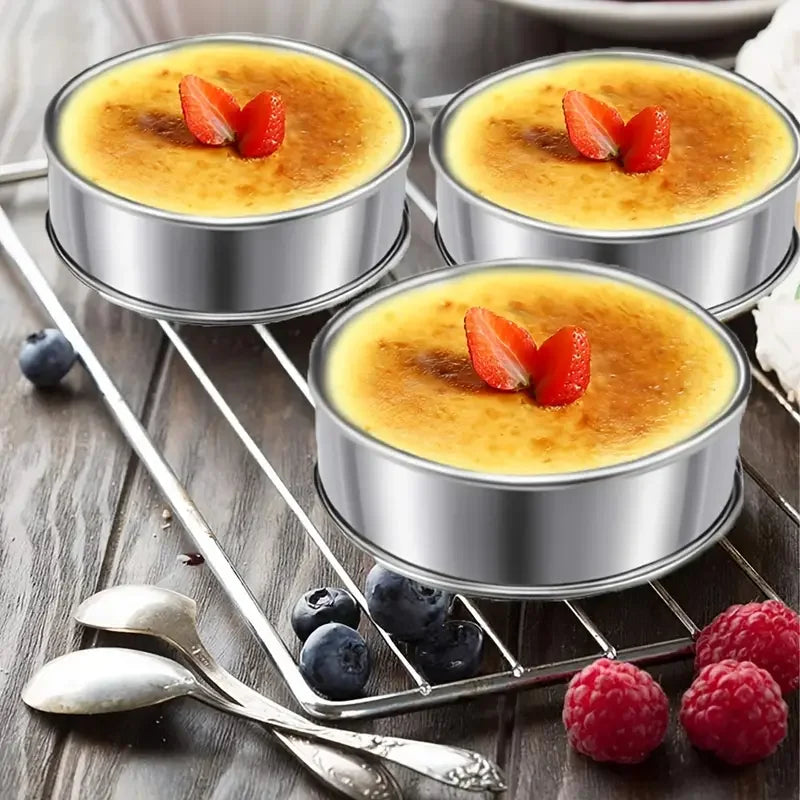 3-Pack Stainless Steel Baking Rings – Muffin, Tart & Cake Molds Baking Ring Molds SPOT
