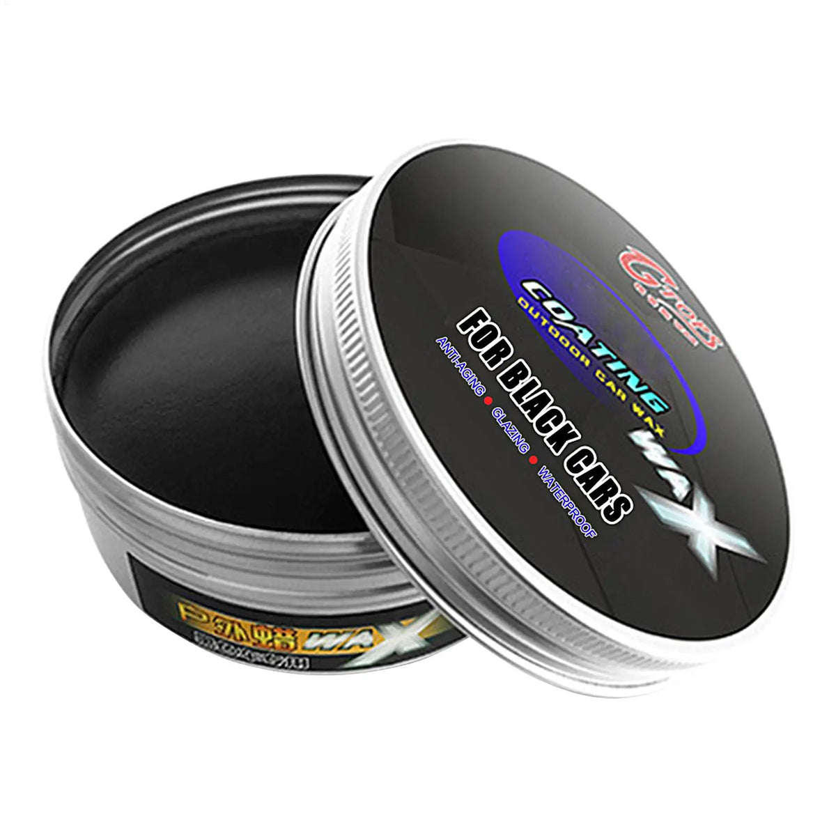 200g Black Car Wax Polish – Crystal Hard Wax for Dark Paint Car Wax Polish SPOT