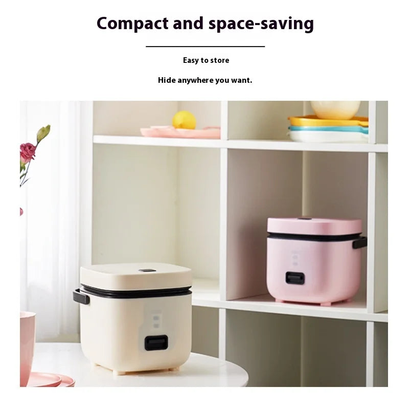 Mini Electric Rice Cooker 1–3 People | Digital Timer, 1.1–2L Mini Rice Cooker SPOT