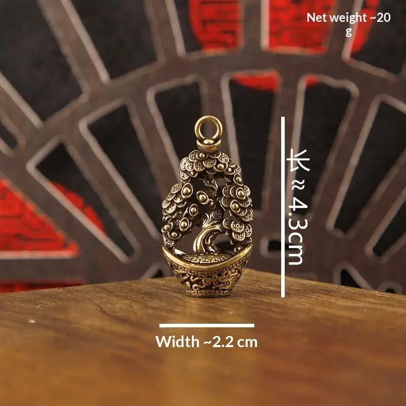 Brass Wealth Tree Figurine | Feng Shui Desktop Ornament Desktop Figurine SPOT