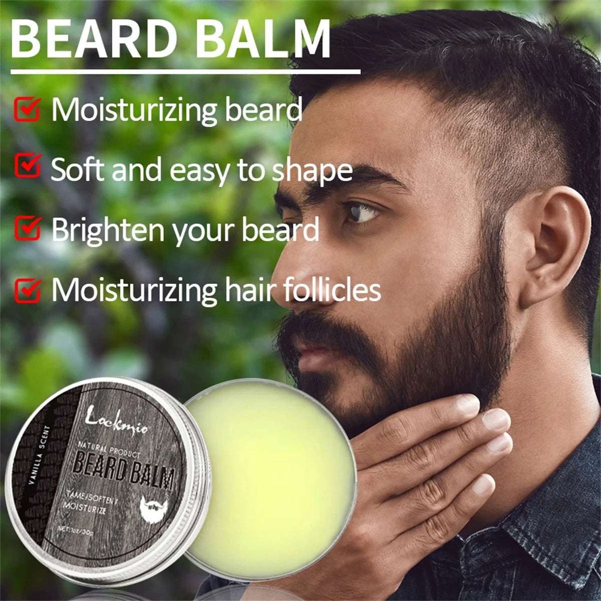 Vanilla Beard Oil & Balm Set – 4-Piece Moisturizing Kit Beard Care Set SPOT