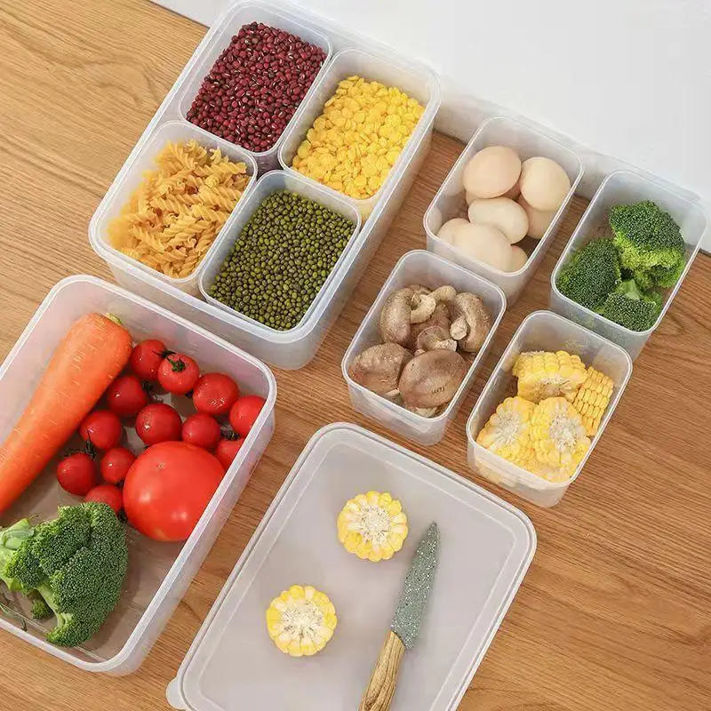 4-in-1 Stackable Refrigerator Storage Box – Food Crisper M/L Food Storage Container SPOT