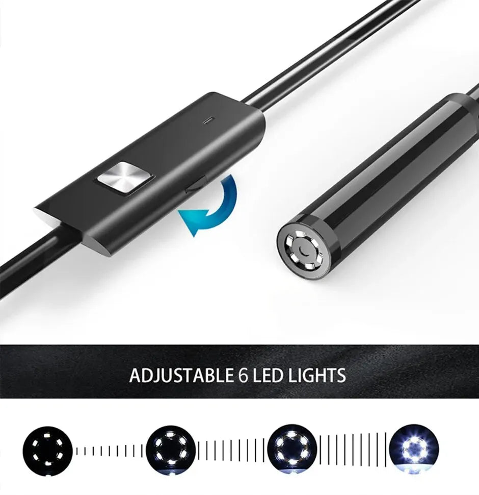 7mm Borescope Inspection Camera – IP67 Waterproof, Type-C Borescope Inspection Camera SPOT