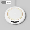 USB Heated Mug Coaster – 3-Speed Temp Control 55–75°C USB Mug Warmer SPOT white