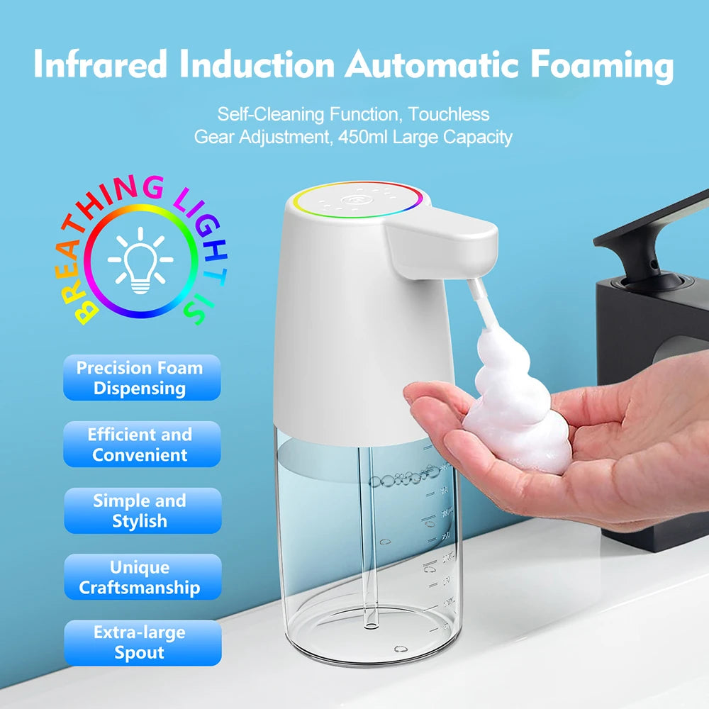 Automatic Foam Soap Dispenser 450ml – Touchless Hand Washer Foam Soap Dispenser SPOT
