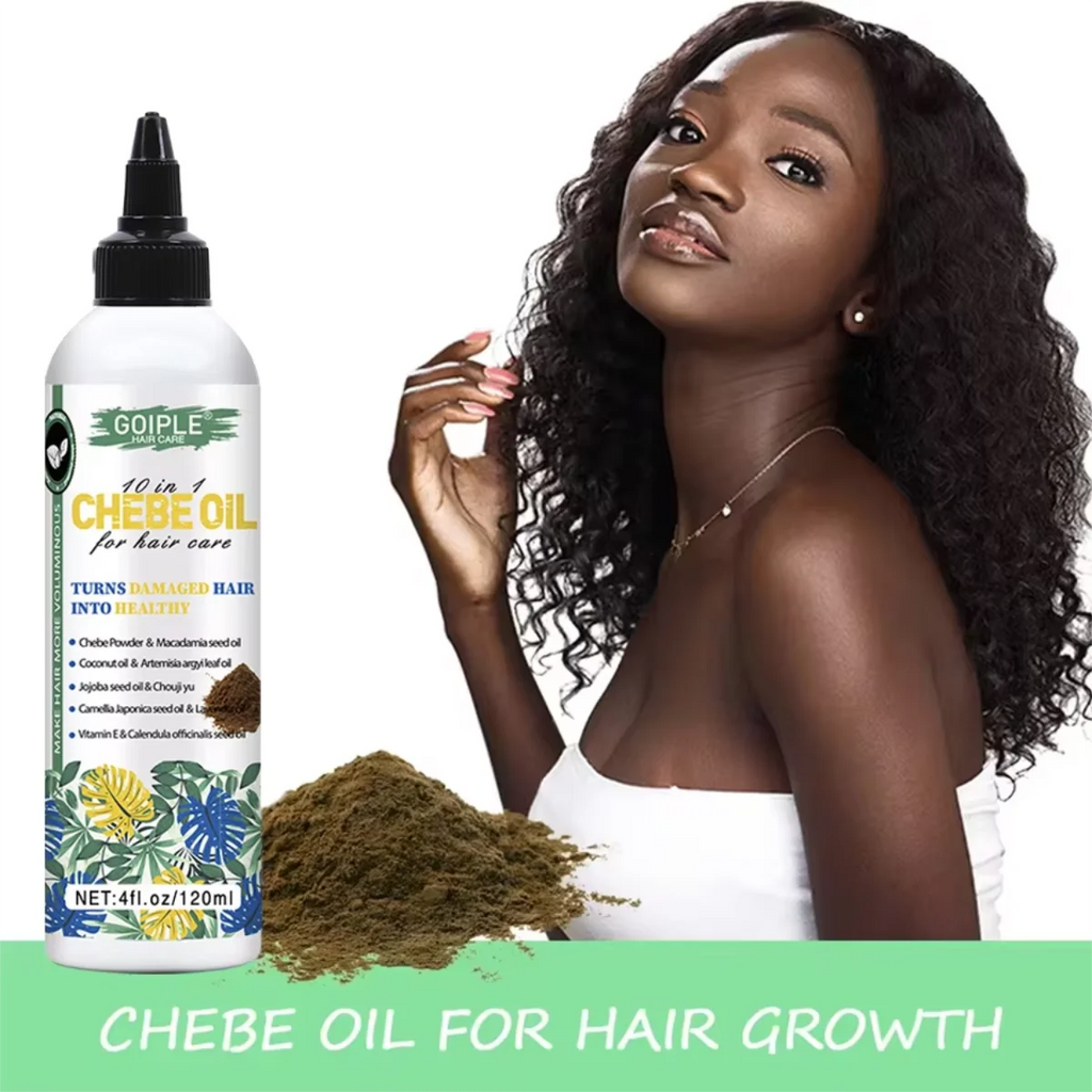 Goiple Chebe Hair Growth Oil + 0.25mm Roller – 120ml Serum Hair Growth Oil SPOT