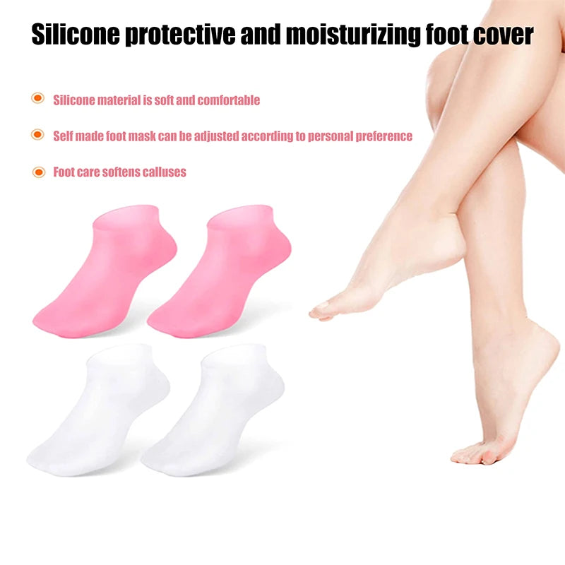 Silicone Moisturizing Gel Socks – Exfoliating Foot Spa Care Foot Care Socks SPOT