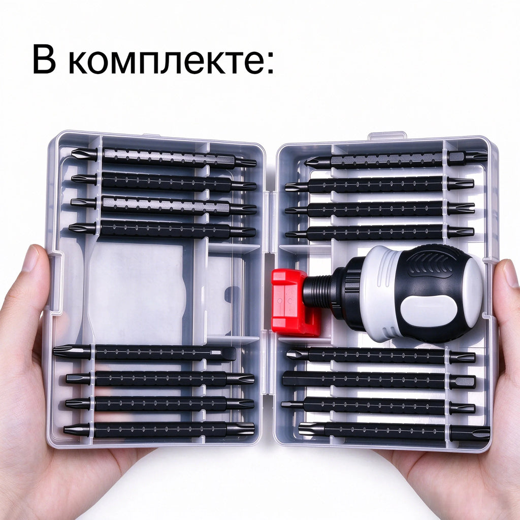WISRETEC 34-in-1 Ratchet Screwdriver Set – Telescopic Bits Ratchet Screwdriver Set SPOT 34 in 1