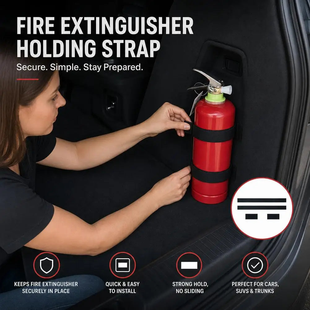 Car Trunk Cargo Securing Straps – Universal Hook & Loop Organizer Trunk Cargo Strap SPOT