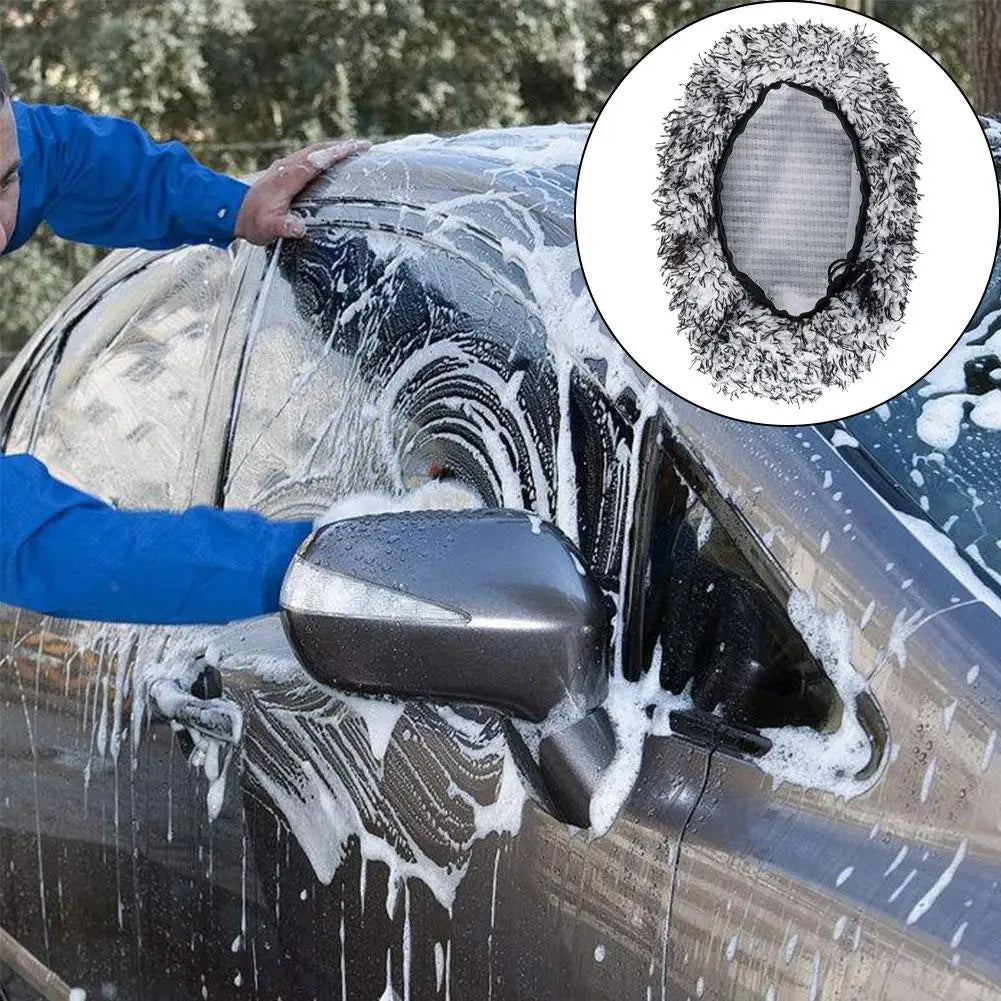 Plush Chenille Car Wash Brush Cover – Scratch-Free Replacement Car Wash Brush Cover SPOT