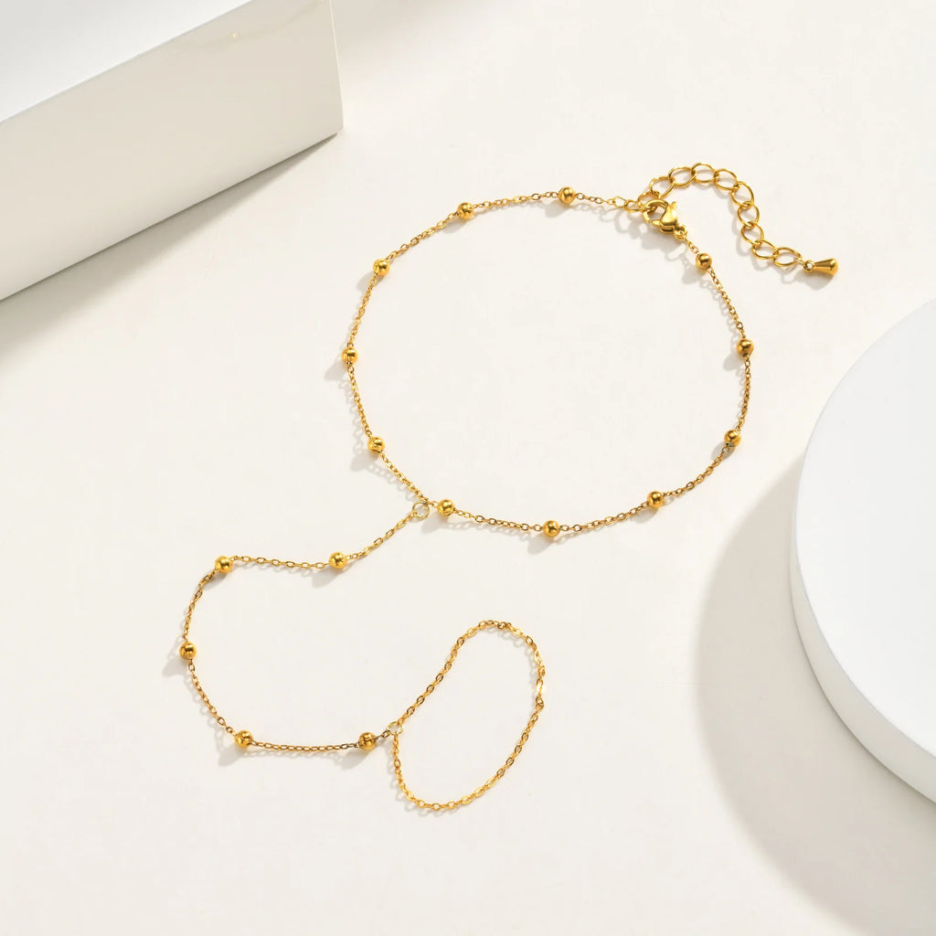 18K Gold Plated Toe Ring Barefoot Sandal Anklet – Women Barefoot Sandal Anklet SPOT