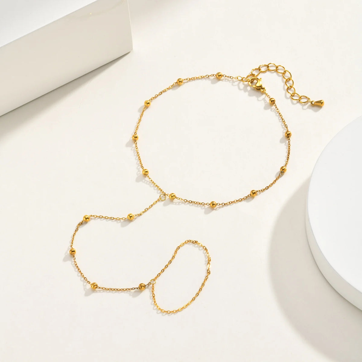 18K Gold Plated Toe Ring Barefoot Sandal Anklet – Women Barefoot Sandal Anklet SPOT