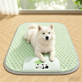 KEMORELA Dog & Cat Cooling Mat – All-Season Pet Sleep Bed Pet Cooling Mat SPOT Green-XL-90x70cm