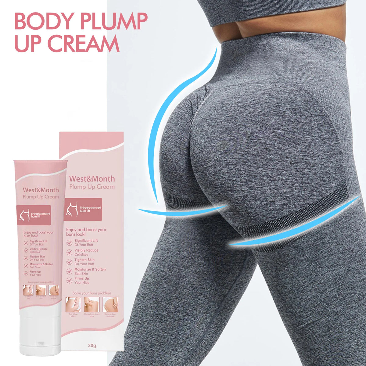 Butt Lifting & Firming Cream – Plumping Hip Body Cream 30g Body Firming Cream SPOT