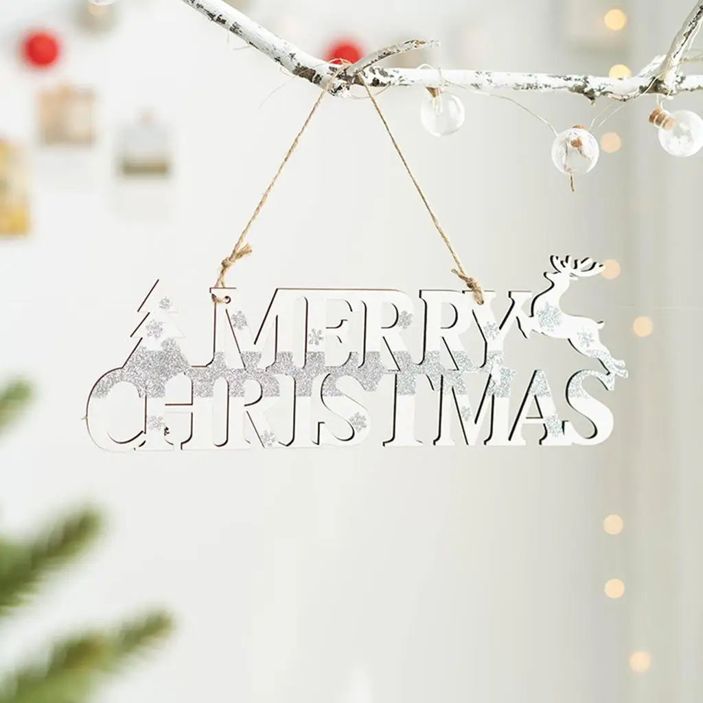 Wooden Christmas Letter Hanging Ornaments – 4 Sizes | Holiday Decor Christmas Hanging Ornament SPOT