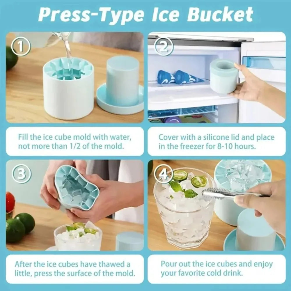 Silicone Round Ice Cube Mold – DIY Mini Ice Maker for Home Bar Ice Cube Mold SPOT