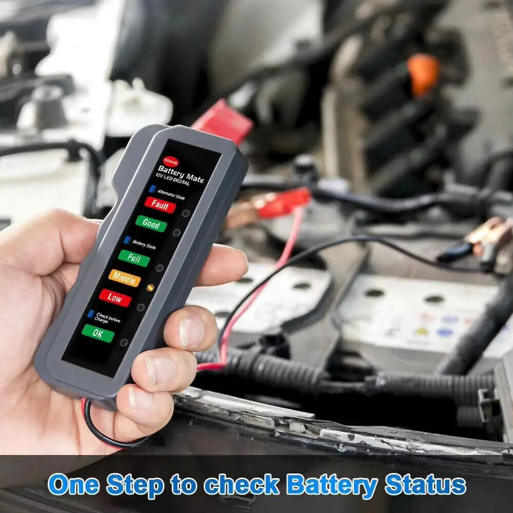 12V Car Battery & Alternator Tester – 6 LED Diagnostic Tool Automotive Diagnostic Tool SPOT