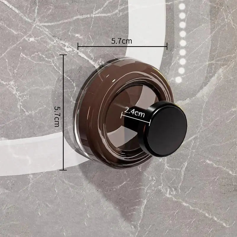 4-Pack No-Drill Suction Cup Wall Hooks – ABS, 5kg Hold Suction Cup Hooks SPOT A