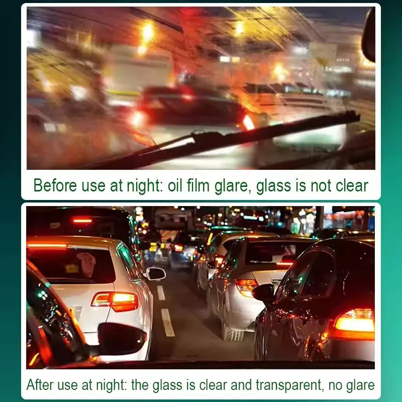 120ml Car Glass Oil Film Remover & Water Repellent Polish Auto Glass Cleaner SPOT