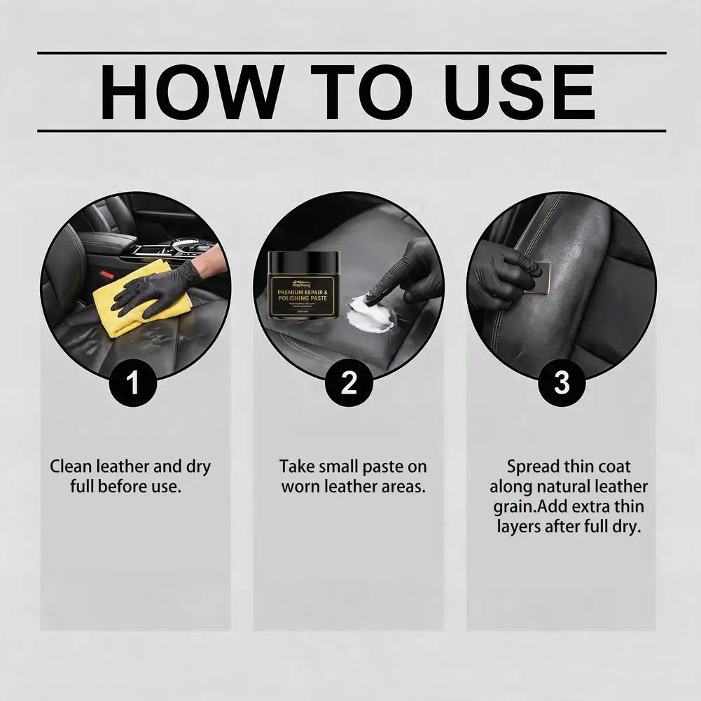 Leather & Plastic Repair Cream – Scratch & Scuff Polishing Paste Leather Repair Cream SPOT