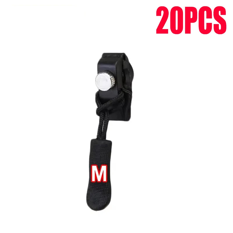 Universal Zipper Repair Kit – Replacement Slider Pulls 3–60 Pcs Zipper Repair Kit SPOT M--20pcs