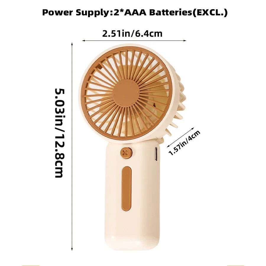 Portable Mini Handheld Fan – 3-Speed Battery Operated Handheld Mini Fan SPOT